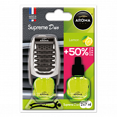 Lufterfrischer AROMA CAR SUPREME DUO LEMON