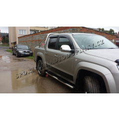 VW Amarok 2010+ Edelstahl-Chrom-Spiegelabdeckungen OMTEC