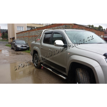 VW Amarok 2010+ Edelstahl-Chrom-Spiegelabdeckungen OMTEC