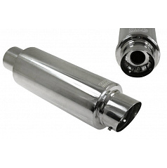 TurboWorks Sportauspuff mit runder Spitze (76 mm Einlass)