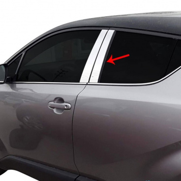 Fensterverkleidung aus Edelstahl Toyota C-HR 2016-23 Fensterverkleidung aus Edelstahl Toyota C-HR 2016-23