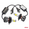 Extra starke LED-Lampe H4 für Hauptscheinwerfer COB 4Side 2 Stk
