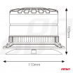 LED-Warnleuchte W29M 12V 24V AMIO-04110
