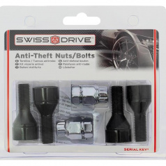 BUTZI Sicherungsschrauben (2 Sicherheitsschrauben) M14X1,5 schwarz mit Kegelbefestigung