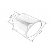 Endrohr 101mm Eingang 70mm Carbon Gloss