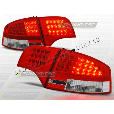 AUDI A4 (B7) SEDAN 2004–08 LED-HECKLEUCHTEN ROT WEISS AUDI A4 (B7) SEDAN 2004–08 LED-HECKLEUCHTEN ROT WEISS