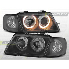 AUDI A3 (8L) 1996–00 KLARES VORDERE LICHT ANGEL EYES SCHWARZ