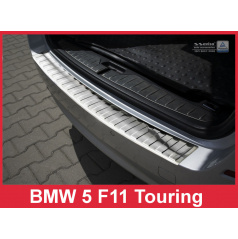 Edelstahlabdeckung - Schwellenschutz für die hintere Stoßstange BMW 5 F11 2010-17