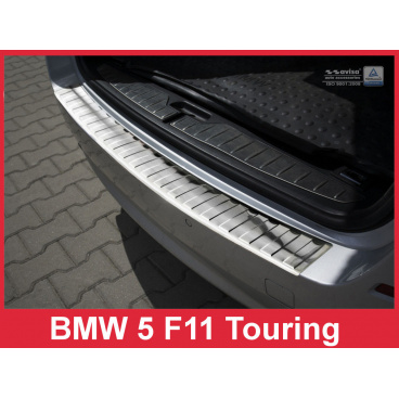 Edelstahlabdeckung - Schwellenschutz für die hintere Stoßstange BMW 5 F11 2010-17