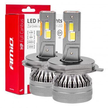 LED-Hauptscheinwerferlampen H4/H19 HP Serie Full Canbus AMiO-03673