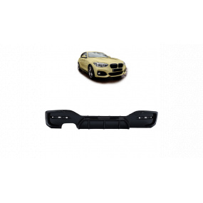 BMW 1 F20 F21 Facelift Diffusor Hinten Glanzschwarz