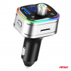 FM-Autotransmitter 2×USB-A 1×USB-C microSD 12V 24V AMIO-04652