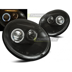 VW New Beetle 10.98-05.05 Angel Eyes schwarze klare Vorderlichter