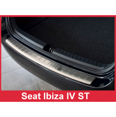 Edelstahlabdeckung - Schwellenschutz für die hintere Stoßstange Seat Ibiza IV 6J ST 2008-16
