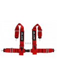 4-Punkt-75-mm-Sicherheitsgurte SLIDE Farbe: Rot
