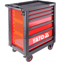 Mobiler Werkstattschrank mit Werkzeug (177 Stück) 6 Schubladen