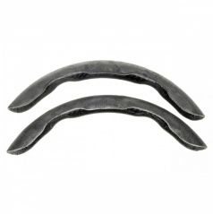 Lenkradseitenabdeckungen 36-38 cm grau Alcantara