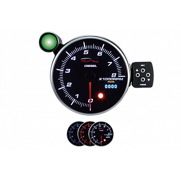 Depo PK DUAL 115mm Uhr - Drehzahlmesser Diesel