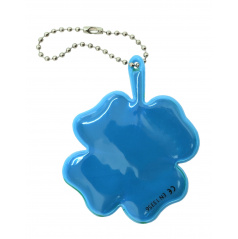 Reflektierender Anhänger VIERBLATT - blau