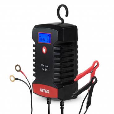 Digitales Ladegerät AGM GEL STD LFP MAX 6A 6V 12V PRO HOOK