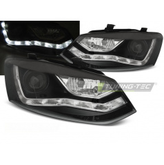 VW Polo 6R 09-03.14 klare Frontleuchten, Tageslichtschwarz