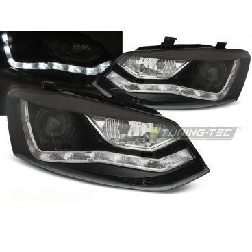 VW Polo 6R 09-03.14 klare Frontleuchten, Tageslichtschwarz