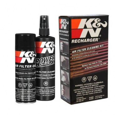 Reinigungsset der Marke K&N (Reinigungslösung + Füllöl)