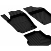 Gummiset 4D präziser Autoteppiche VW Polo 2009-17 einschließlich Abdeckung des hinteren Mittelbereichs