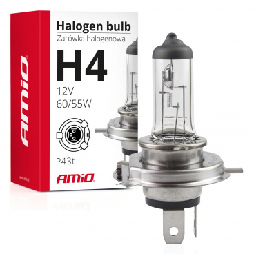 Halogenlampe H4 12V 60/55W UV-Filter (E4) Halogenlampe H4 12V 60/55W UV-Filter (E4)