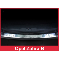 Edelstahlabdeckung - Schwellenschutz für die hintere Stoßstange Opel Zafira B 2010-16