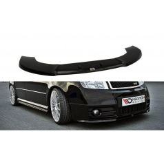 Spoiler unter der Frontstoßstange für Škoda Fabia RS Mk1, Maxton Design (glänzend schwarzer ABS-Kunststoff)