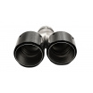 Endstück Schalldämpfer 101mmx2 Eingang 63mm Rechts Carbon Gloss