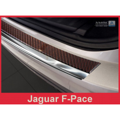Carbon-Abdeckung – Schwellenschutz für die hintere Stoßstange, Jaguar F-Pace 2016+
