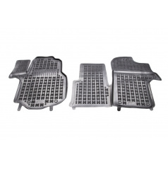 Gummi-Fußmatten, Volkswagen Crafter II, 2016+, 1. 2/3-Sitzreihe, zusätzliche Stufe