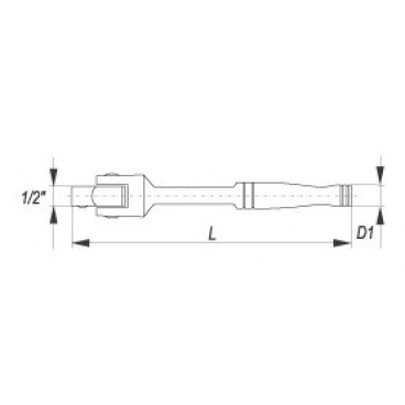 Ratsche 1/2" drehbar 457 mm Ratsche 1/2" drehbar 457 mm