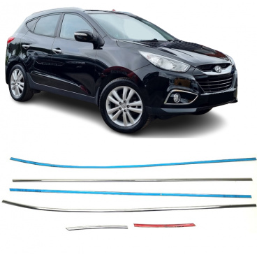 Untere Fensterverkleidung aus Edelstahl Hyundai ix35 2010-15 6-tlg
