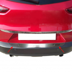Edelstahl polierte hintere Stoßstangen-Oberkantenabdeckung Mazda CX-3 2015–21 