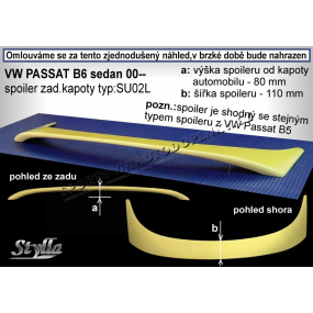 VOLKSWAGEN PASSAT B6 SEDAN (00+) Heckspoiler. Hauben (EU-Homologation) VOLKSWAGEN PASSAT B6 SEDAN (00+) Heckspoiler. Hauben (EU-Homologation)