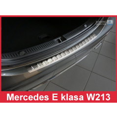 Edelstahlabdeckung zum Schutz der Schwelle der hinteren Stoßstange Mercedes E W213 2016+