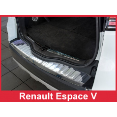 Edelstahlabdeckung - Schwellenschutz für die hintere Stoßstange Renault Escape V 2015+