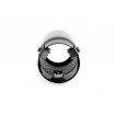 Sportliches Edelstahl-Auspuffrohr Gunmetal 90 mm