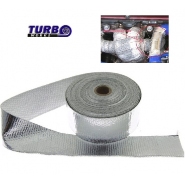 Thermoband mit einer Aluminiumschicht 5 cm x 10 m x 1 mm