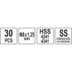 M8-Gewindereparaturset 30-tlg