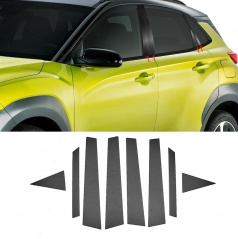 Carbon-Fenstersäulenabdeckungen Hyundai Kona 8-tlg