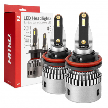 LED-Hauptscheinwerfer K3 H8 H9 H11 H16 12V 6000K Canbus AMIO-03686