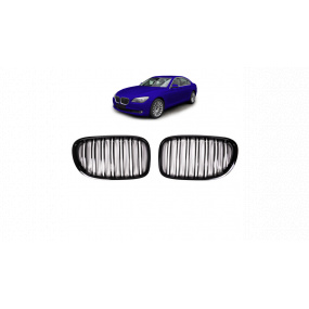 BMW 7 F01 F02 F03 F04 Doppelrippen Kühlergrill Glänzend Schwarz BMW 7 F01 F02 F03 F04 Doppelrippen Kühlergrill Glänzend Schwarz