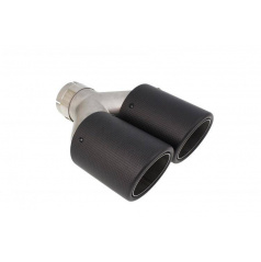 Endstück des Schalldämpfers 101mmx2 Eingang 76mm Carbon Matt