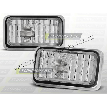 VW GOLF I 1974–83, transparente Seitenblinker, verchromt
