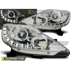 PEUGEOT 107 2005+ VORDERE KLARLEUCHTEN, TAGESLICHT, LED, CHROM