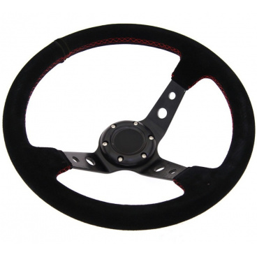 Sportlenkrad WRC Rallye schwarz/rote Naht 350 mm Sportlenkrad WRC Rallye schwarz/rote Naht 350 mm